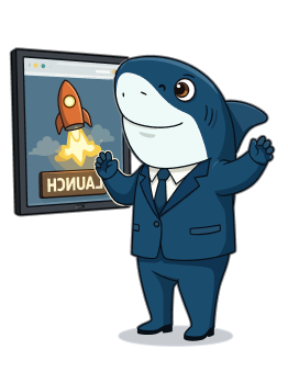 Shark with tablet